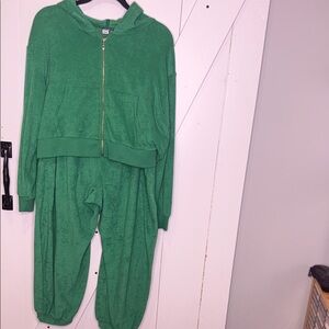 Preloved Old Navy Green Track Pants & Joggers Set